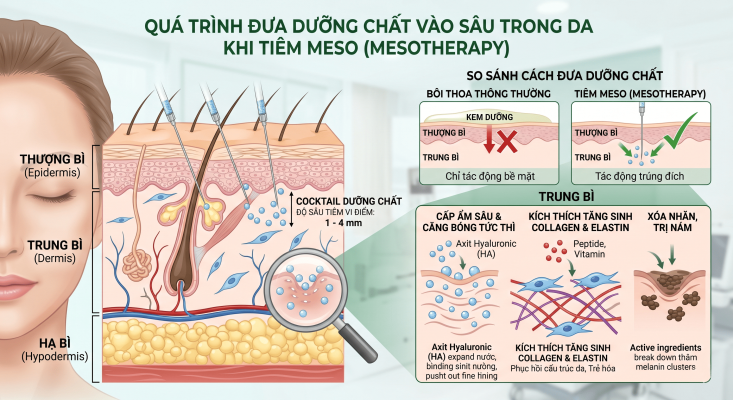 Tiêm meso là gì và khái niệm mesotherapy là gì