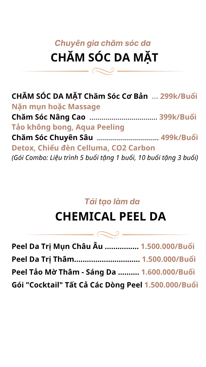 Menu Spa Phần 3