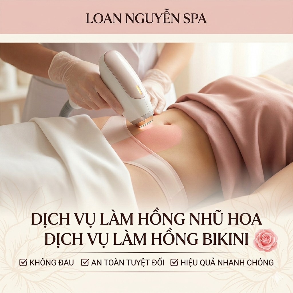 Làm Hồng Nhũ Hoa Và Bikini